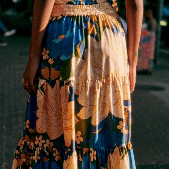 Sezane x Farm Rio Sakura skirt size 2/XS (smallest size) BRAND NEW WITH TAGS - Picture 2 of 3